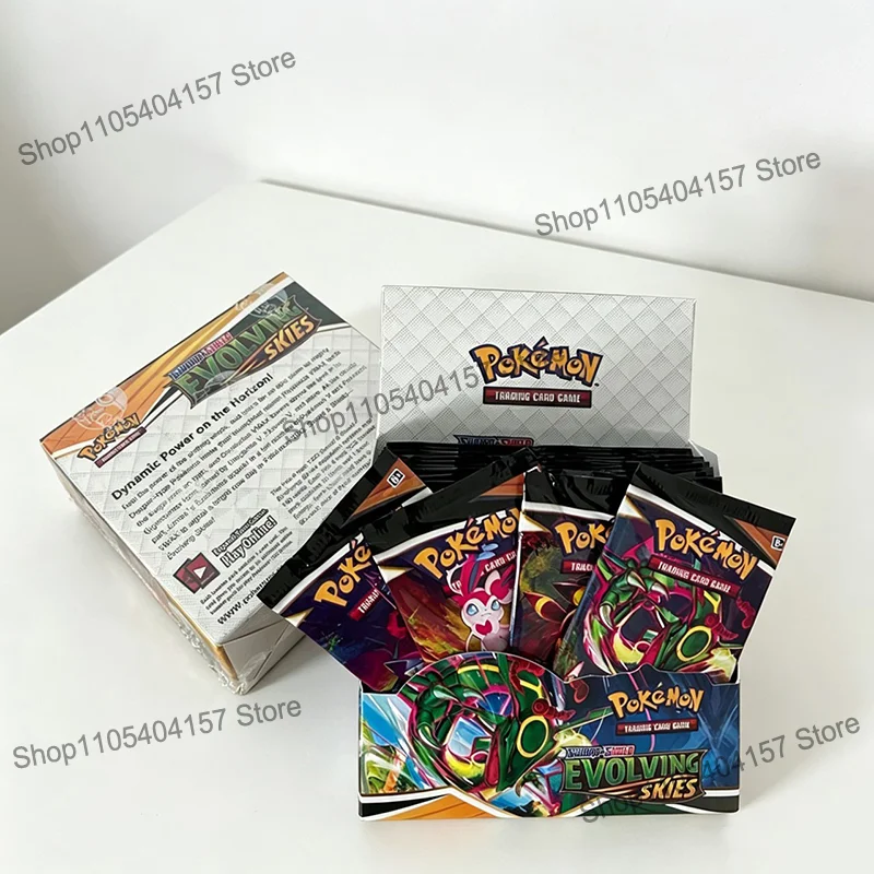 360Pcs Pokemon TCG Sword & Shield Evolving Skies English Booster Battle Transaction Card Trading Cards Game Collection Toys Gift view 2