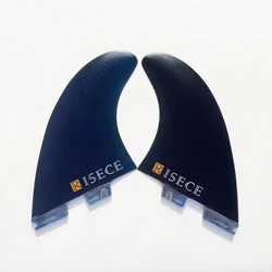 RISECE Power Twin Fins Performance Glass Fiber Surfboard Twin Fins Black&Blue Surfboard Fin Quillas for Surfing