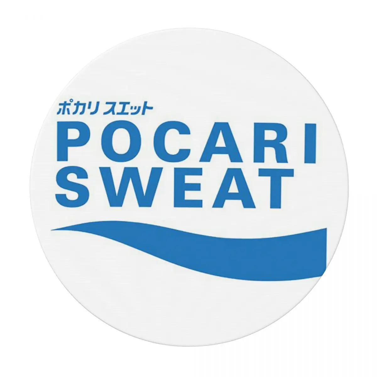 Just Some Pocari Sweat Waterproof Round Tablecloth Oilproof Table Cloth for Kitchen Events Dining Table Cover