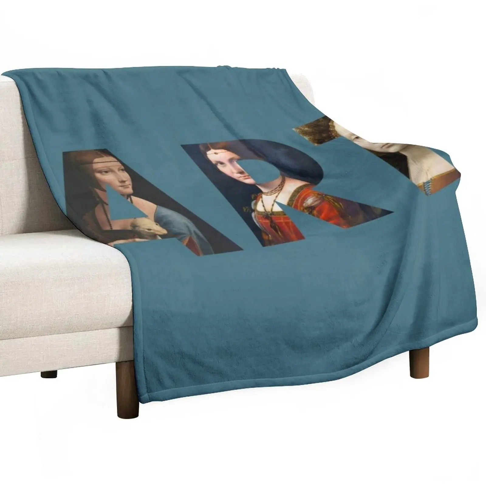 

Art by Leonardo da Vinci Throw Blanket Flannel Fabric Sofa Blankets Designer Blankets Loose Blanket