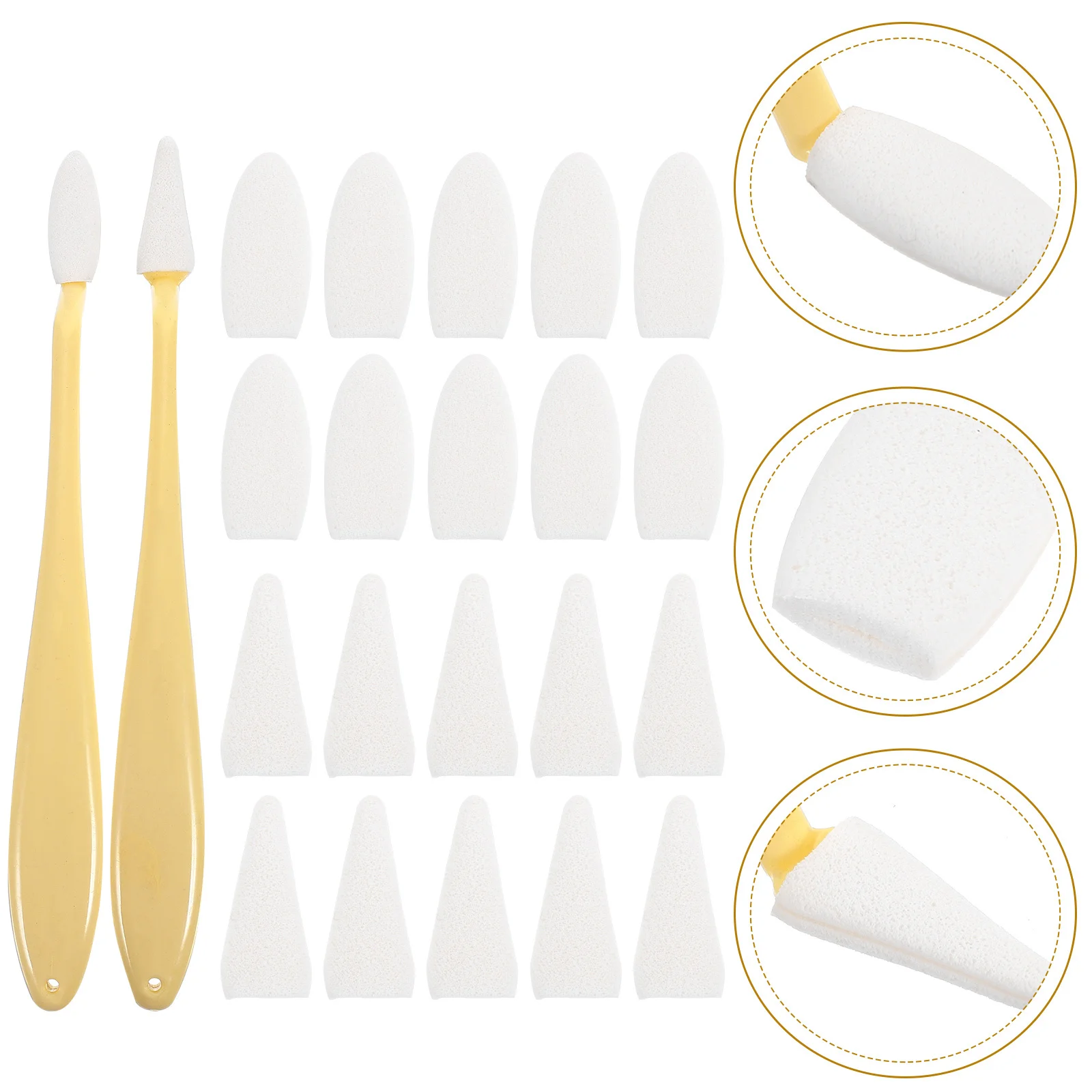 1 set Yellow Sketching Eraser Sponge High Gloss Drawing Correction Tool Portable Blending Stump for Artists Daily Use Wiper