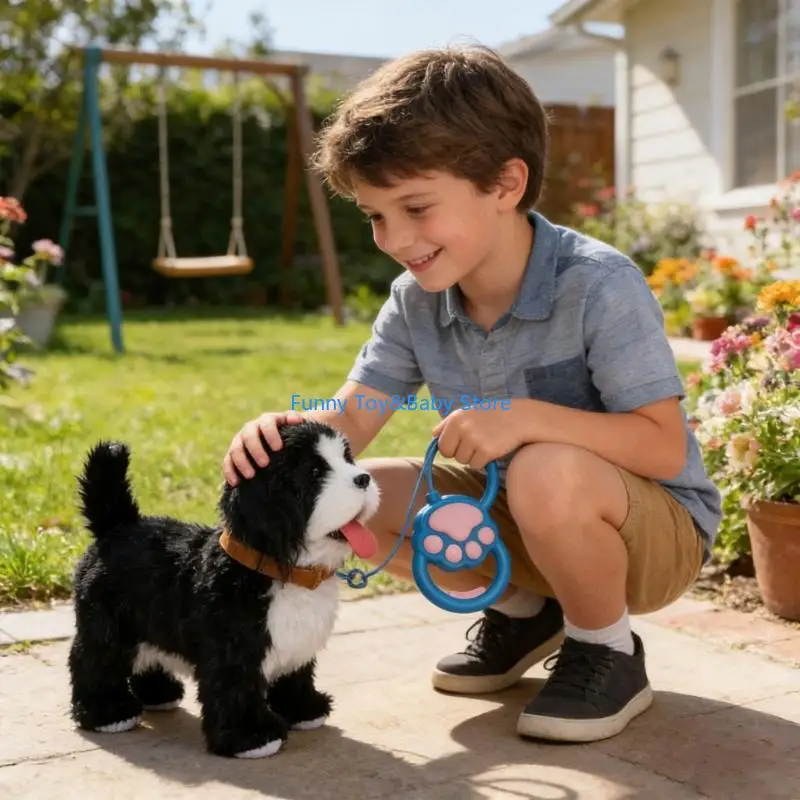 インタラクティブ電動ゴールデンレトリバーぬいぐるみおしゃべりして舌を出す子供向け教育楽しい年齢3歳以上 C90B