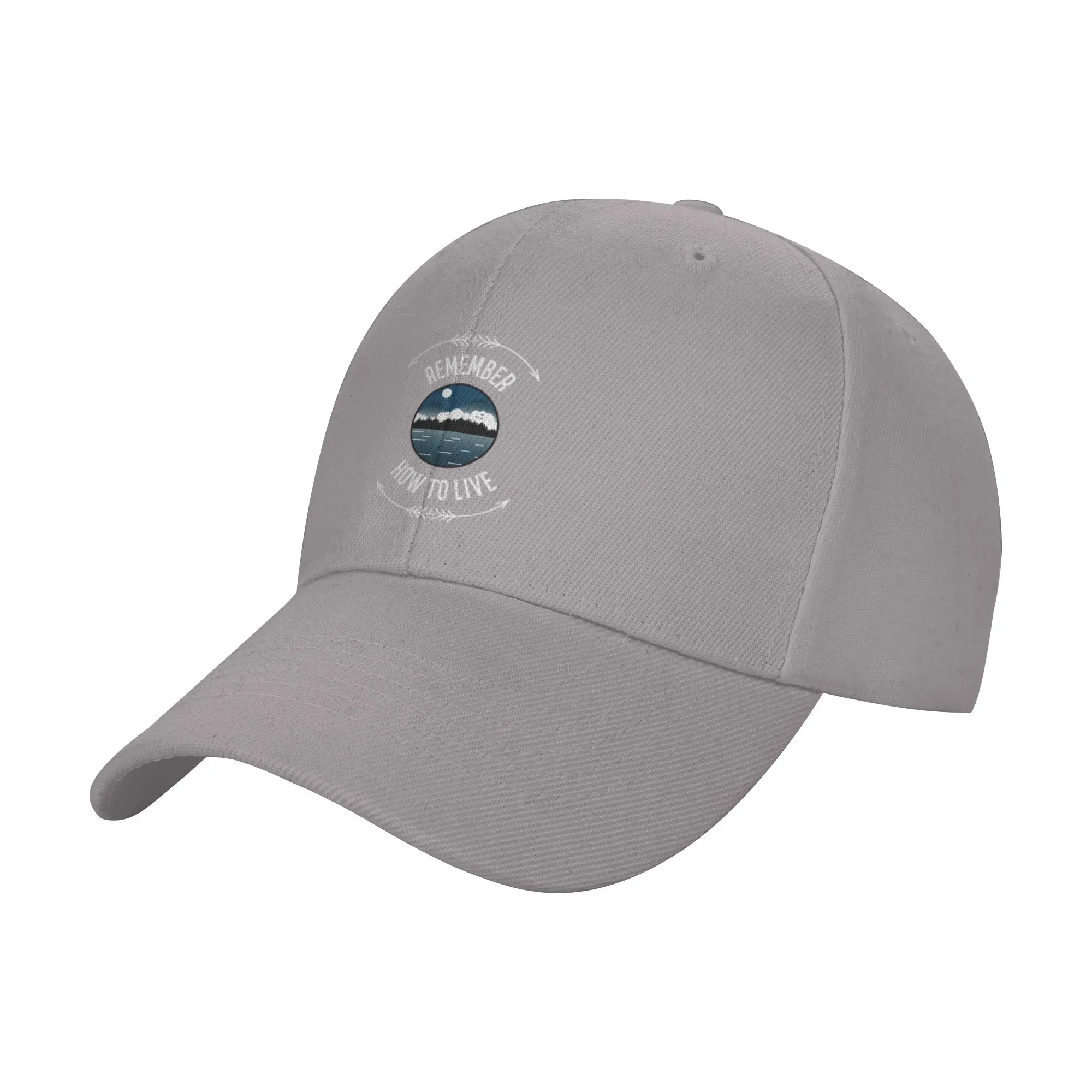 Hot Sale Remember How To Live Outdoor Weekend Baseball Cap  Breathable Fabric Sun Visor Hat  Sunshade Activity Sun Visor Hat