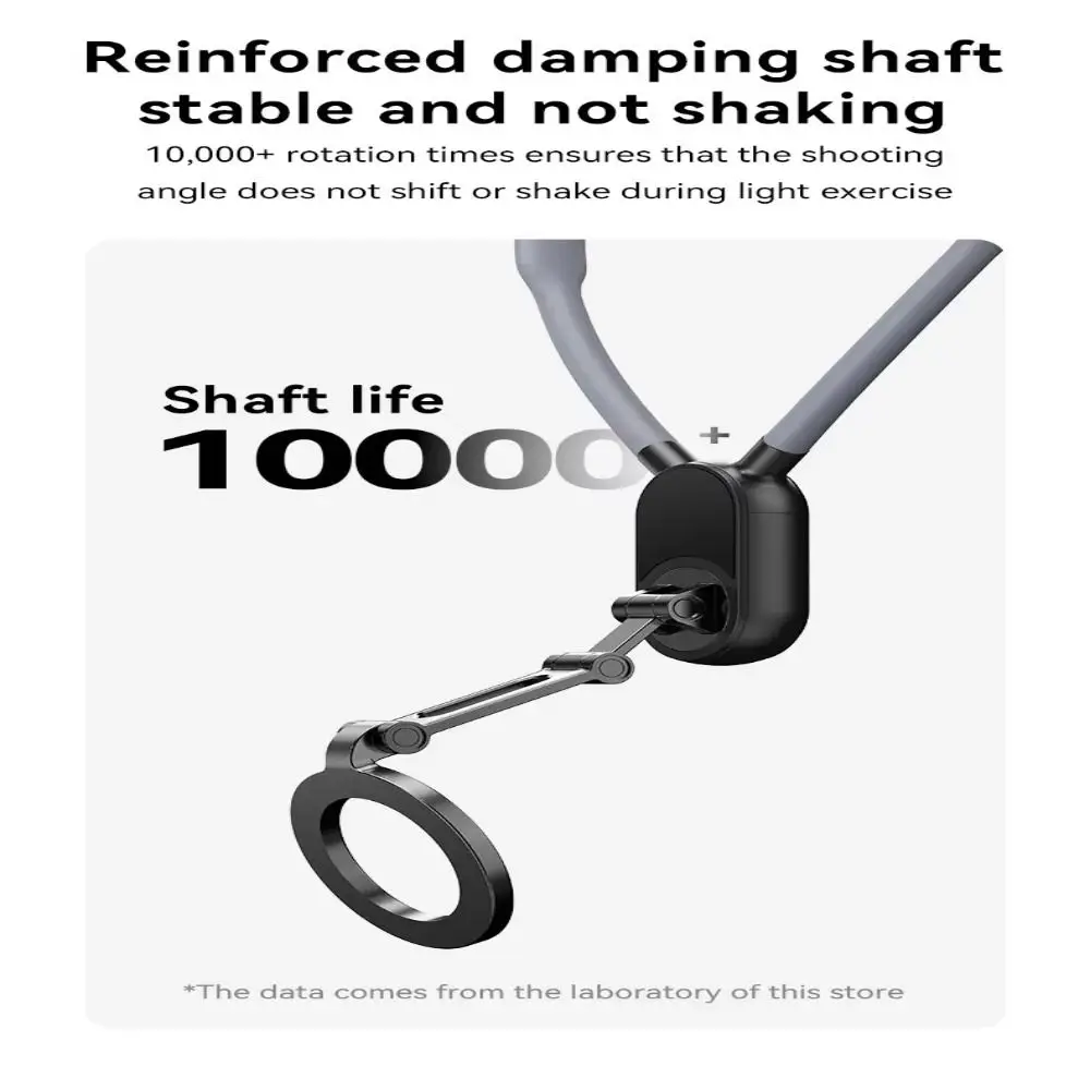 Soporte para teléfono móvil con cuello Halter de silicona, soporte magnético antivibración para cuello de teléfono móvil, Metal para IPhone//