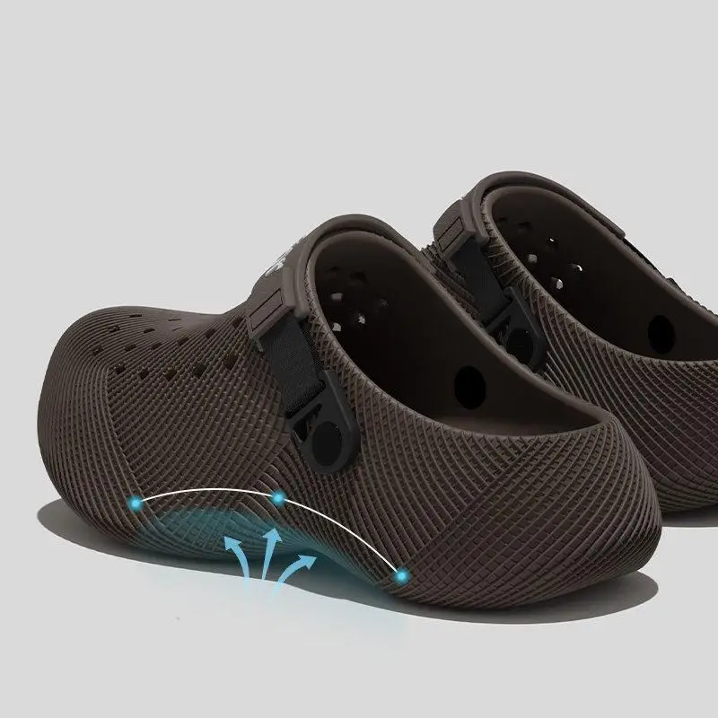 Herren Soft Cloud Plateau-Clogs mit dicker Sohle – Sommer 2026 Rutschfeste, wasserdichte Strand-Sandalen für Männer – Bequeme Fahrerschuhe – Detail 5