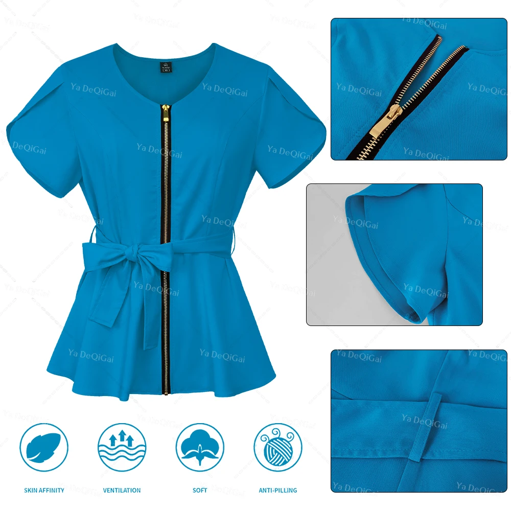 Hospital Scrubs Set Nurse Uniforms Medical Clothing Women Beauty Salon Work Uniform Dental Clinic Spa Suits Nursing Accessories