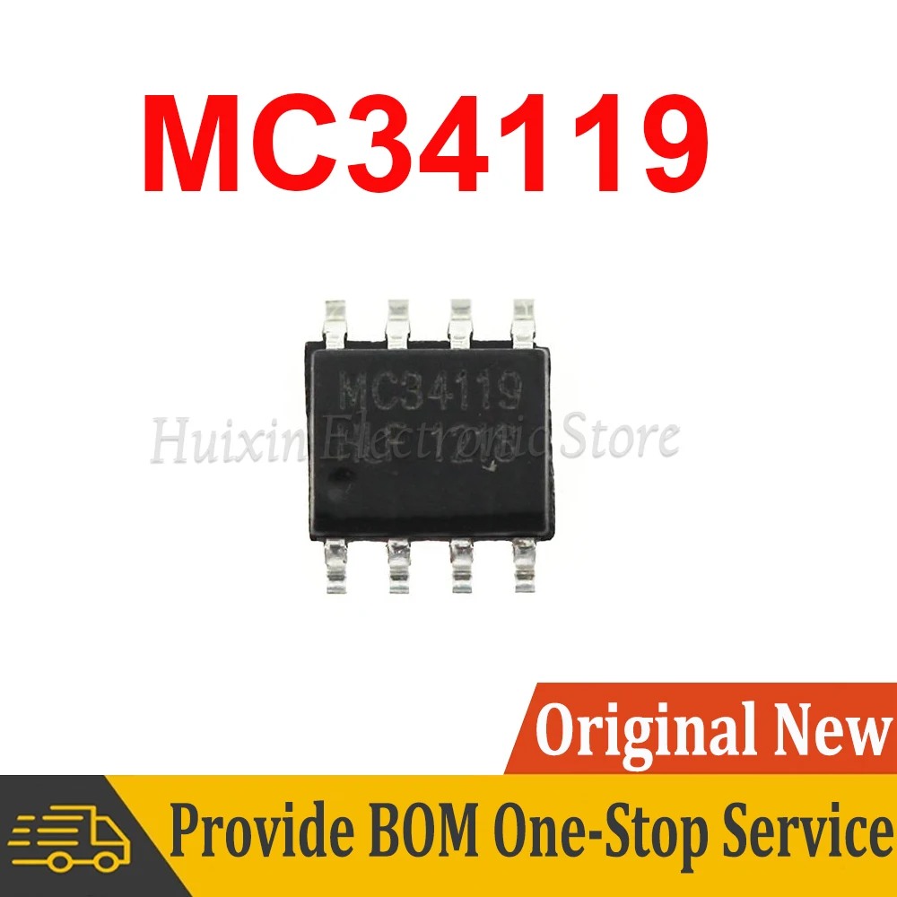 10pcs MC34119DR SOP-8 MC34119 34119 MC34119DR2 MC34119E SMD New and Original IC Chipset