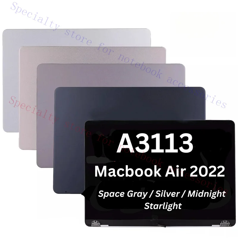 A3113 For MacBook Air 13.6 2024 M3 LCD Screen Replacement Laptop Assembly