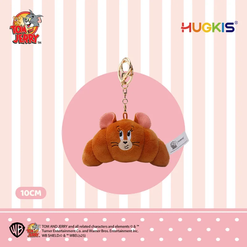 Kawaii Genuine Tom and Jerry Plush Doll Pendant Anime Cartoon Dessert Series Tom Cat Doll Keychain Bag Accessories Couple Gifts view 6