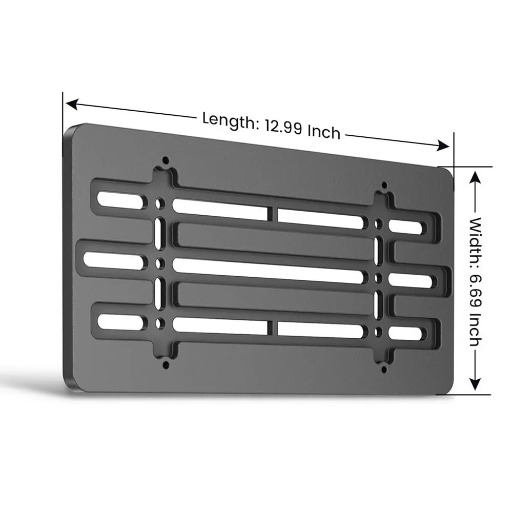 Easy Installation Wrench Kit Standard 6x12 License Plates UV Protection Premium License Plate Holder License Plate