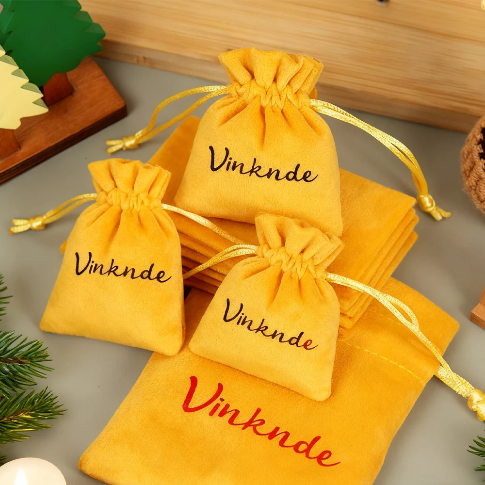 

Высококачественная замшевая бархатная сумка для ювелирных изделий с принтом на заказ, подарочная упаковка на шнурке, контейнер для ожерелья, колец, сережек, масел