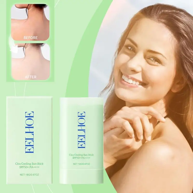 Sunscreen Concealer Stick Cotton Hydration UV Protection for Outdoor Activities Makeup  Skin Brightening
