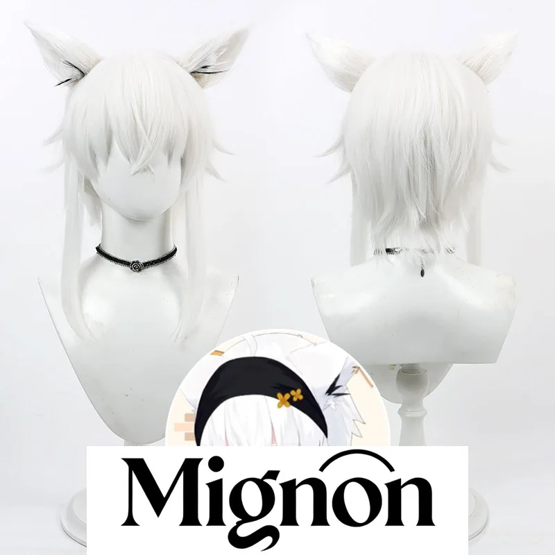 

Hololive VTuber Сираками Фубуки косплей парик уши мужская версия подарок на Хэллоуин