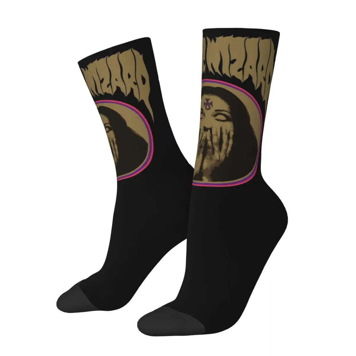 Electric Wizard Design Theme Socks Stuff for Women Men Non-slip Stockings