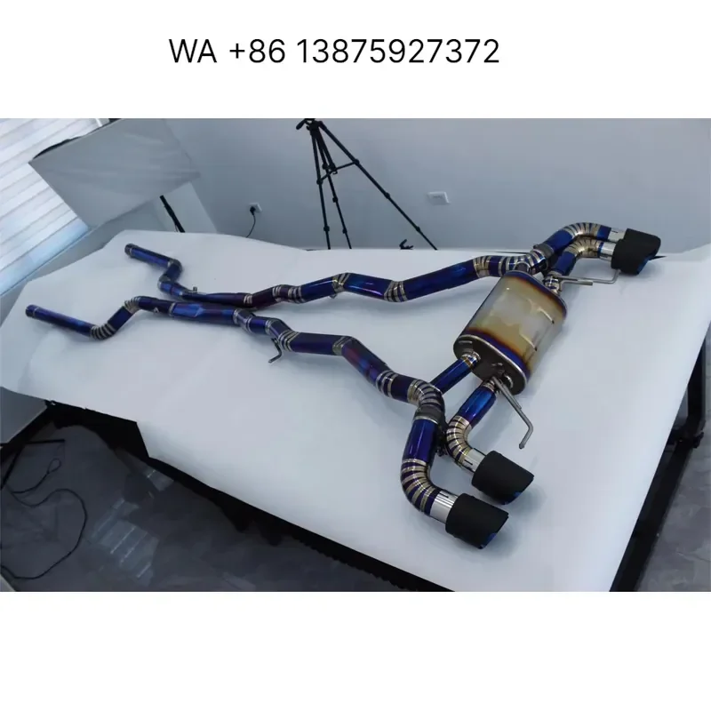 Custom Titanium Catback Exhaust System for M8 F91 F92 F93 4.4T 2019-2022 With Valve