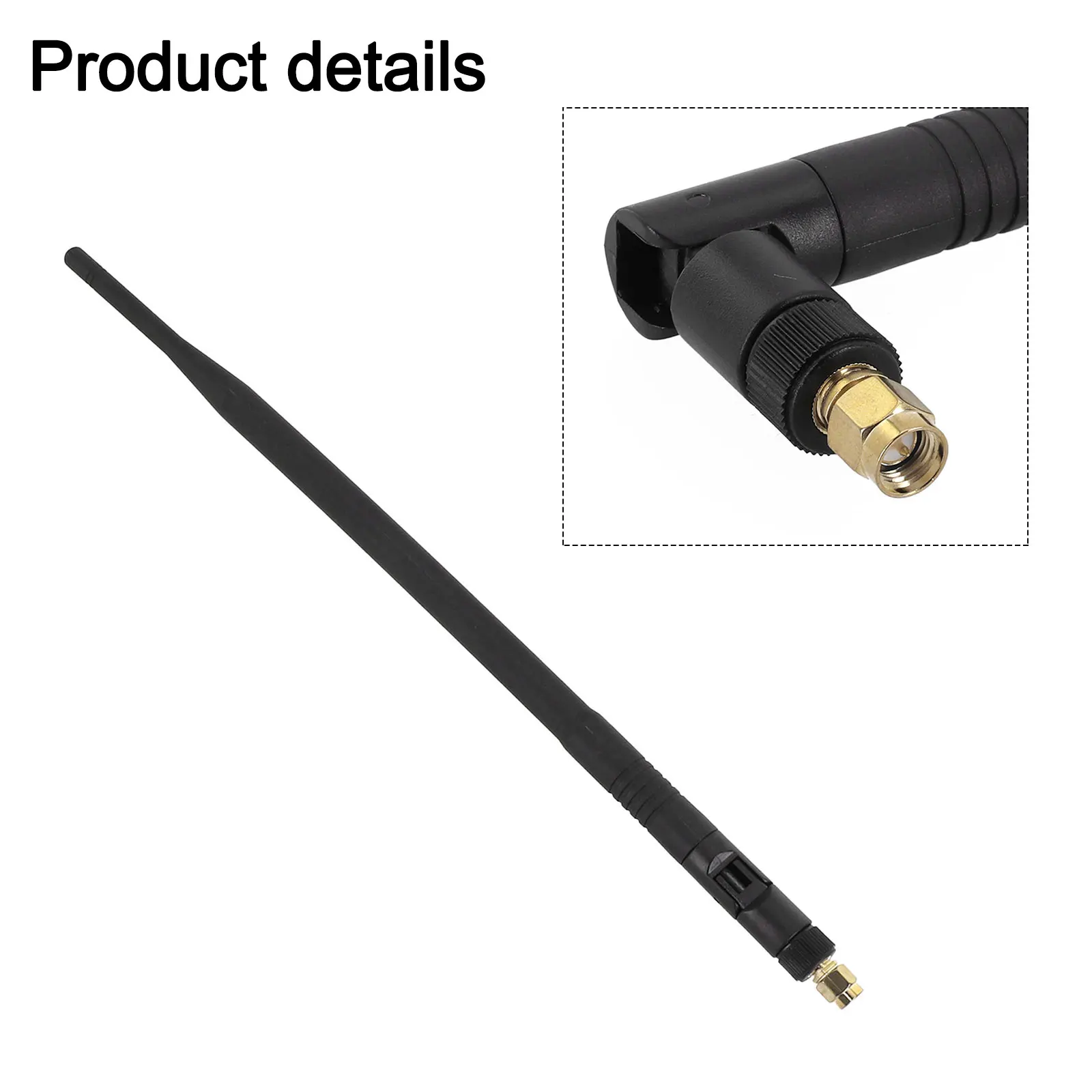 Accessories Parts Replacement Car Antenna Car Aerial Antenna RP-SMA Male Vertical Polarization 1pcs 29cm 8dBi ABS