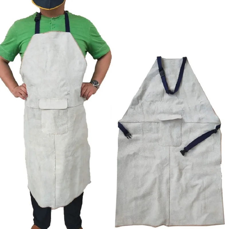 Professional Welding Suit Apron Leather Cowhide Welder Protective Clothes Carpenter Blacksmith Garden Clothing Working Apron