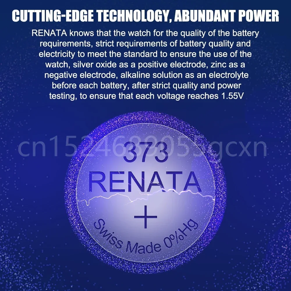 100% oryginalny nowy Renata 373 SR916SW 916 LR916 SR68 1.55V bateria z tlenku srebra do zdalnego sterowania kalkulator zegarków