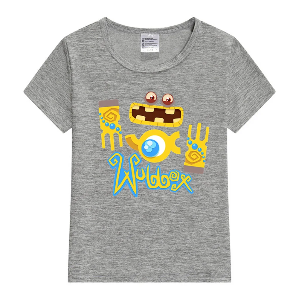 My Singing Monsters Wubbox Kids T-Shirt Printed Graphic Anime T-shirts Kawaii Short Sleeve Tshirt Fashion Boys/girls Tee-shirt