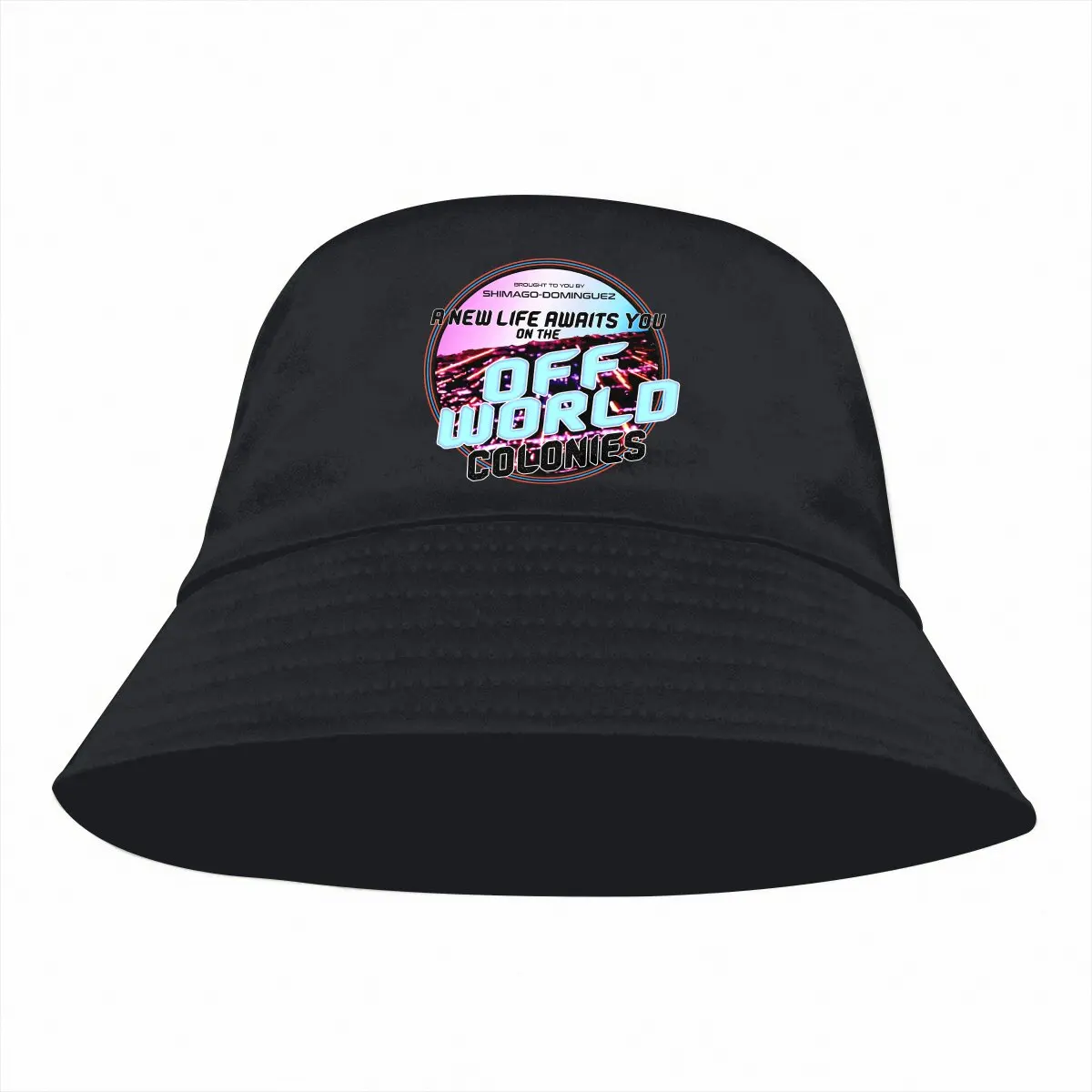 Blade Runner 2049 Bucket Hat Off-World Colonies Men's Women's Fisherman Cap Hip Hop Beach Sun Fishing Hats