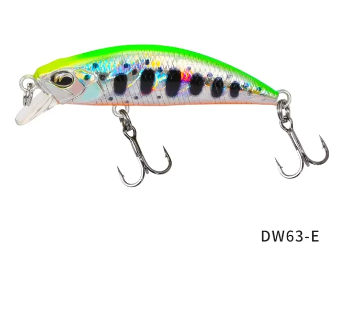TSURINOYA 4PCS DW63 Sinking Minnow Mini Harde Lokken 50S 50mm 5g Kleine Kunstmatige Vissen Lokken wobblers Crankbait Forel Aas
