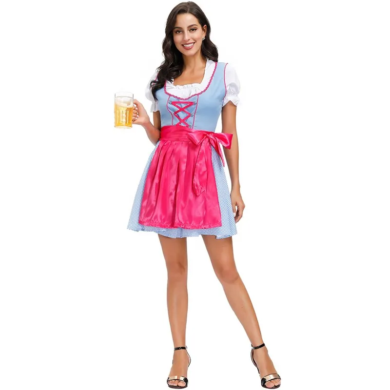 Disfraz de Dr loween para escenario de cerveza bávara, talla MXL, ropa de actuación étnica tradicional para mujer