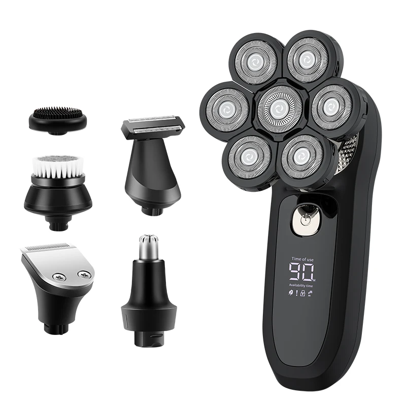 Electric shaver Men's body hair back hair trimmer 6 in 1 multi-functional beard knife hair clipper bald head machine
