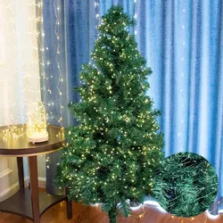 Remote Control Christmas Tree 100 Meter Dark Green Copper Wire Light String Rat Lights Socket Power Supply Holiday Decorations