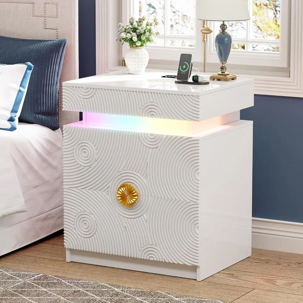 Led Nightstand - Wi…