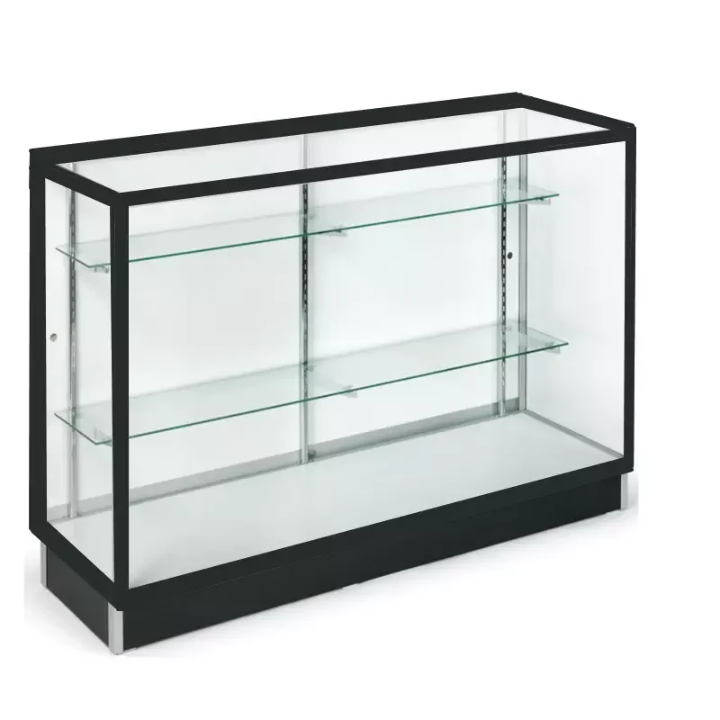 custom，70 inch Retail Store Glass Counters Smoke Shop Glass Display Cabinets with Lock and Led Lights Display