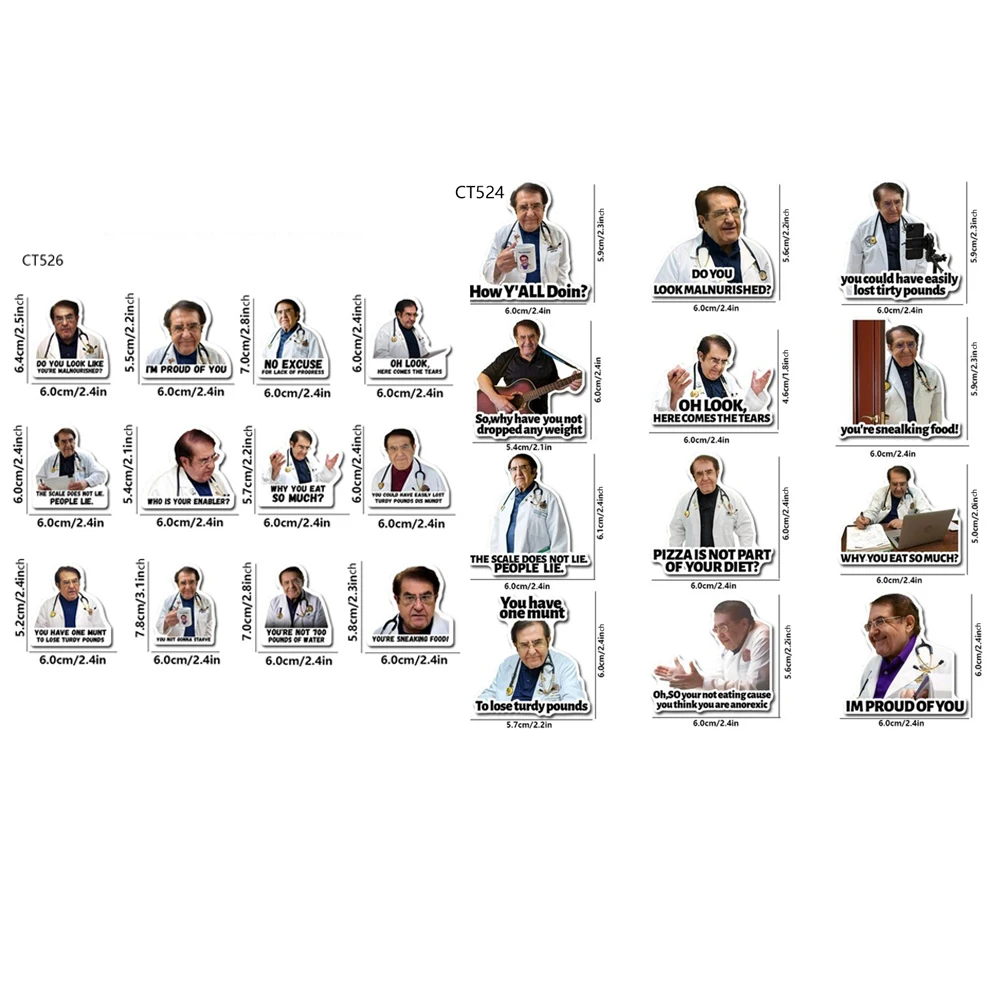 1 قطعة مغناطيس نمط عبارة الطبيب ، 12 قطعة/المجموعة/المجموعة مغناطيس الثلاجة المضحك ، مغناطيس الثلاجة الملهم للبالغين للتحكم في النظام الغذائي #2