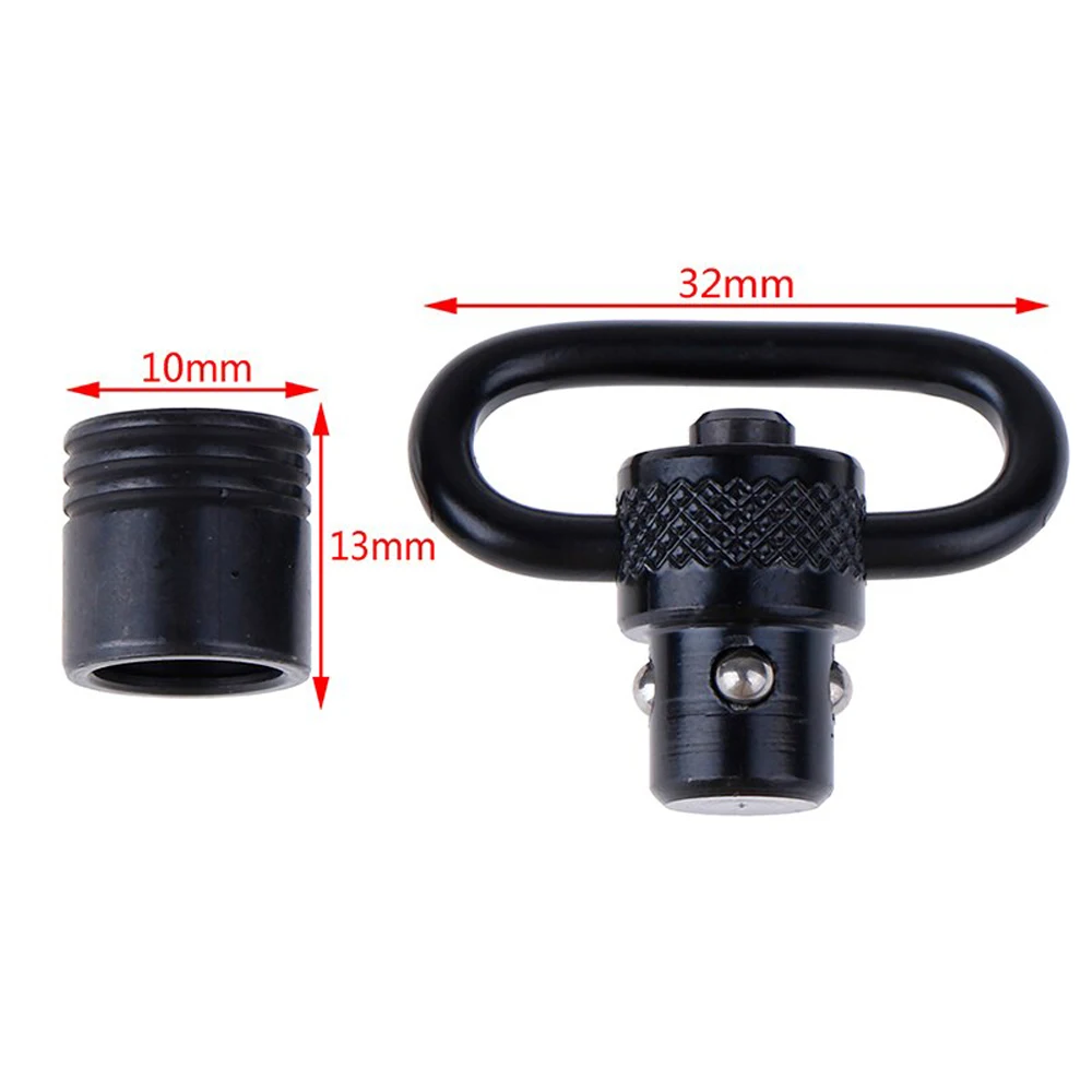 Kualitas tinggi pola Carabiner Swivel Mount tali gesper Sling Swivel Mount cincin cepat dilepas