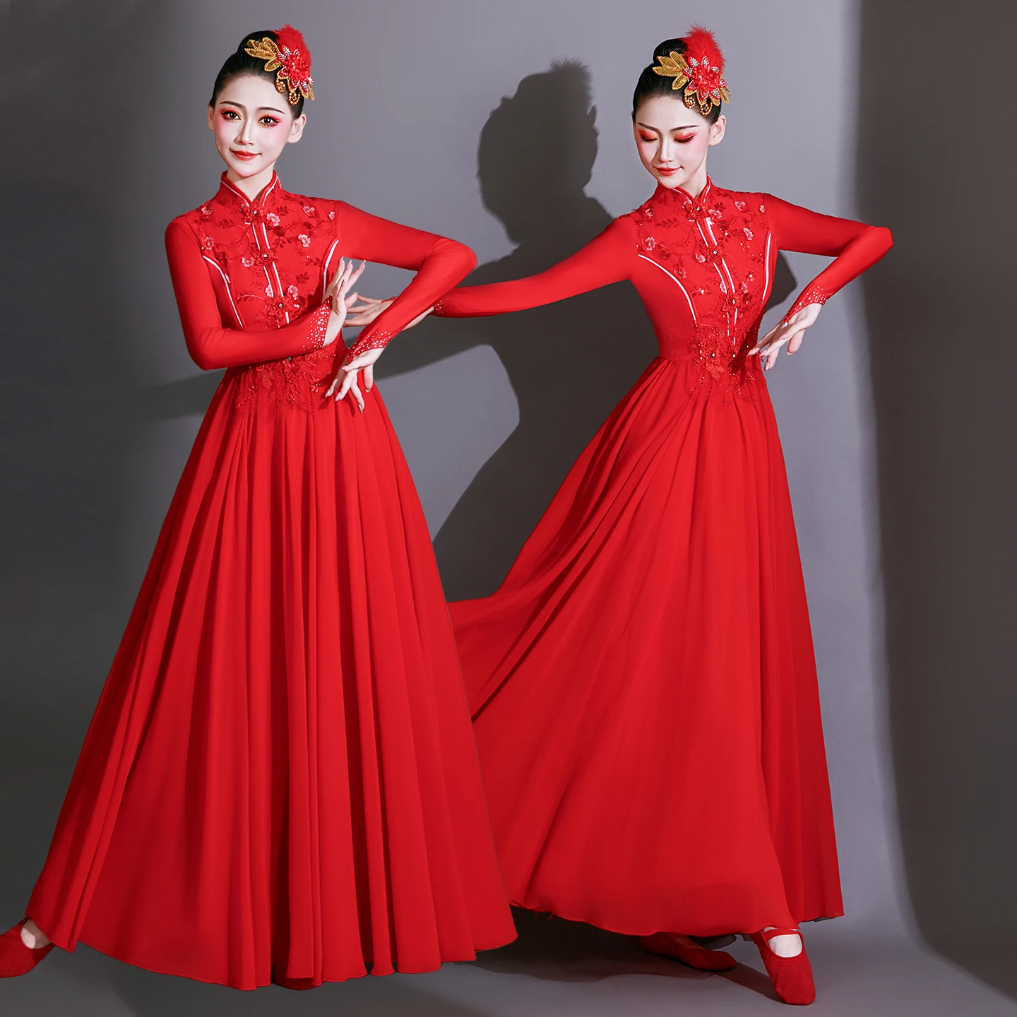costume-de-danse-classique-moderne-ele-jupe-pour-femmes-pour-spectacles-de-danse-d'ouverture-robe-rouge-fluide-spectacle-sur-scene
