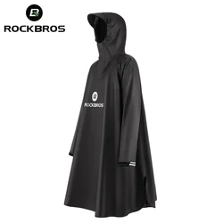 ROCKBROS Cycling Raincoat Men Women Outdoor Waterproof Cloak Rainproof Windbreak Camping Hiking Rain Jacket Poncho With Hood