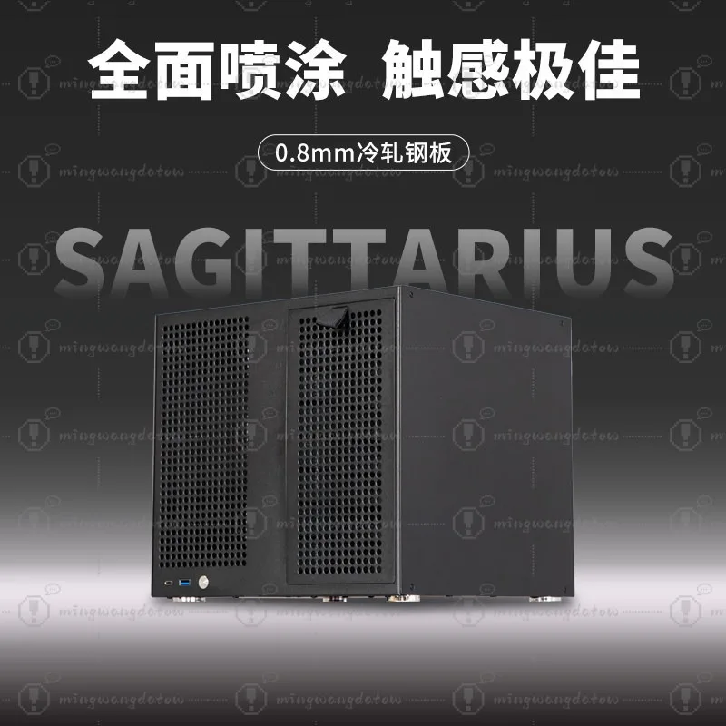 사지타리우스 8베이 NAS 섀시, ATX 파워 서플라이, MATX 마더보드, 풀하이트 PCIE, 21.8L 썸네일 4