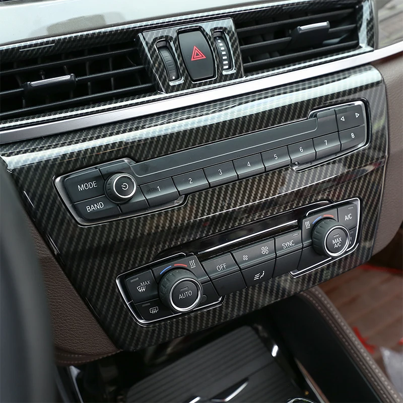 Auto Interior Accessories Central Control Decorative Frame Sticker Fit For BMW X1 F48 20i 25i 25l 2016-2019 BMW X2 F47 2016-2019