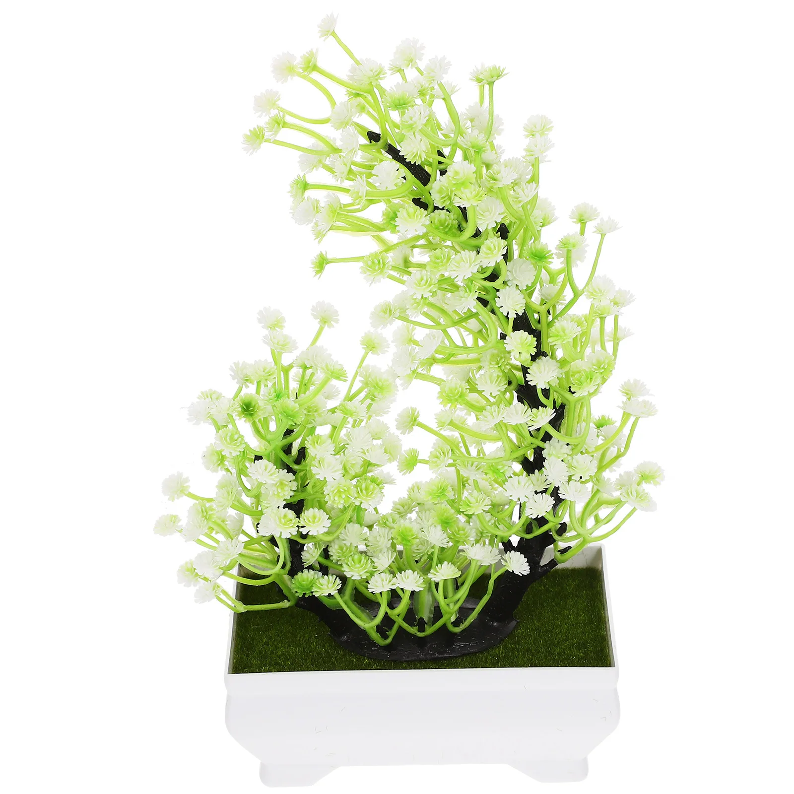 

1 Piece Lifelike Artificial Potted Plant Fake Bonsai for Home Office Decor Desktop Garden Indoor Greenery Simulation Plant