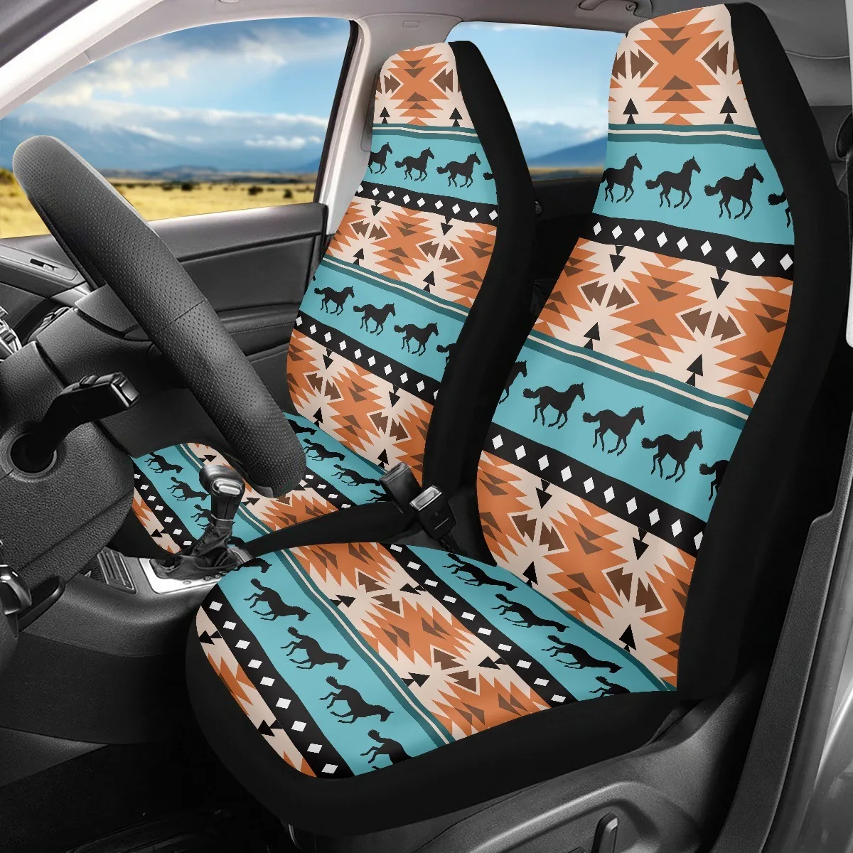 

Hot Sale Aztec European and American Retro Ethnic Style Four Seasons General Motors Front Seat Cover