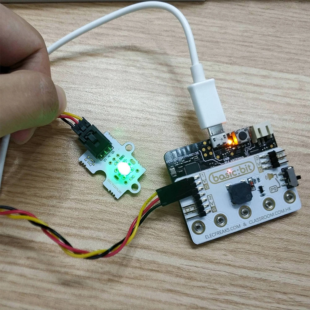 Micro:bit Basic:bit Breakout Board tiga cara ekspansi I/O untuk anak kelas mengajar proyek Microbit belajar pengkodean pemrograman