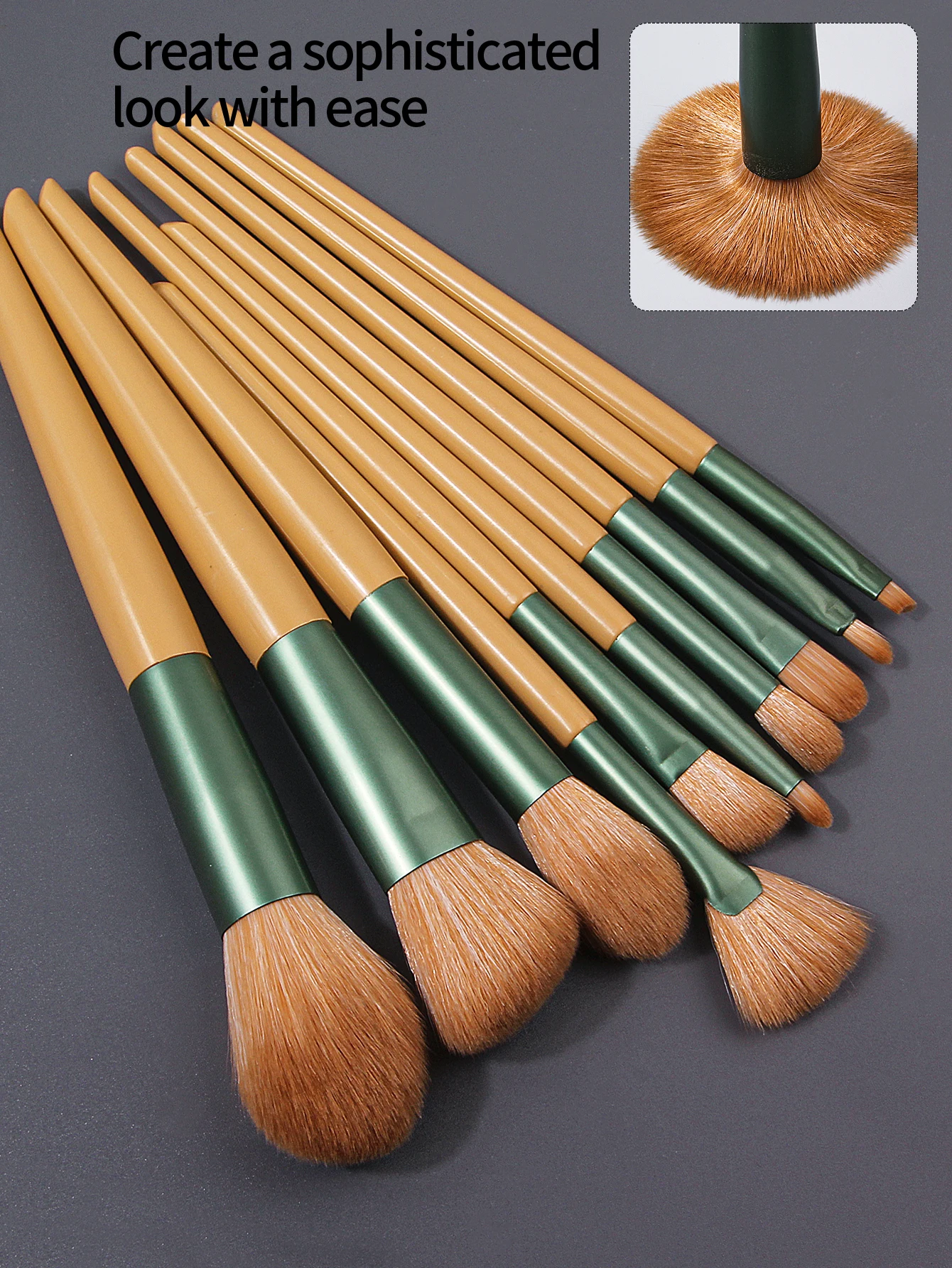 16-delige make-upborstelset van hoge kwaliteit, multifunctionele gezichtsmake-upborstel + zachte spons ei/driehoekige poederdons schoonheidstools