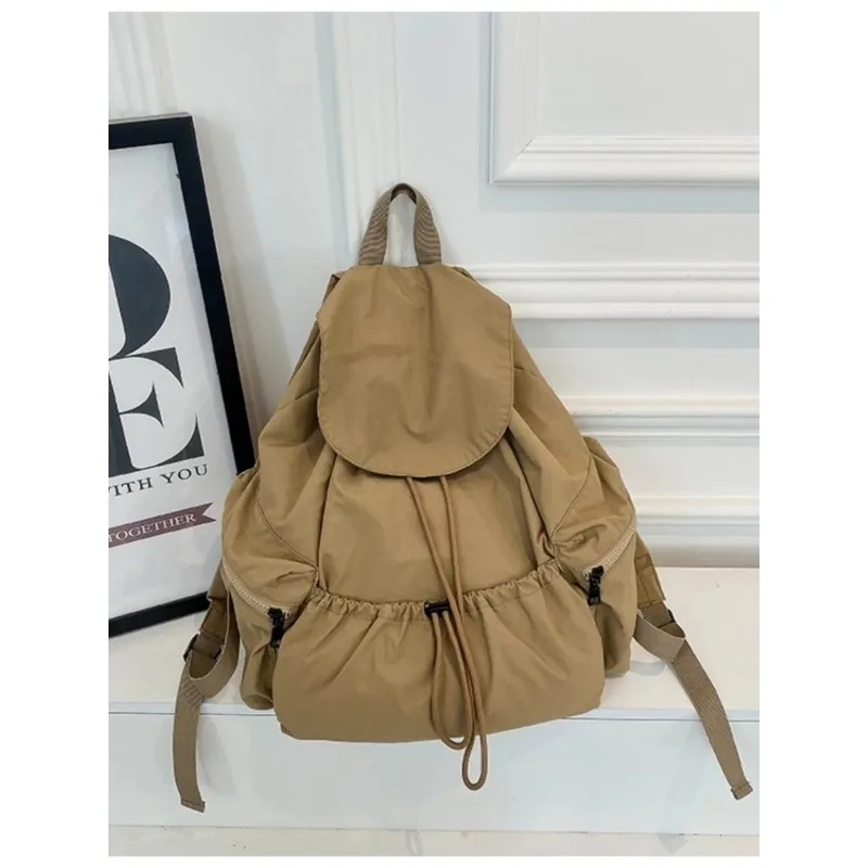 Damen Große Kapazität Reise Sport Bapa Lazy Sle Reißverschluss Kett String Doppelte Umhängetasche Weiches Nylon Wasserdicht