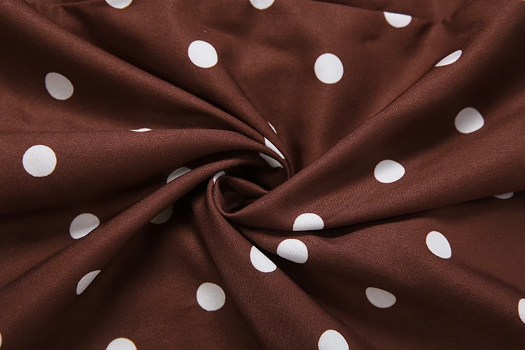 Weird Puss Maxikleid mit Polka-Dot-Print für Damen, Patchwork-Spitze, hoher Schlitz, V-Ausschnitt, ärmellos, Street-Fashion, Party, klassisches Vestido – Detail 11