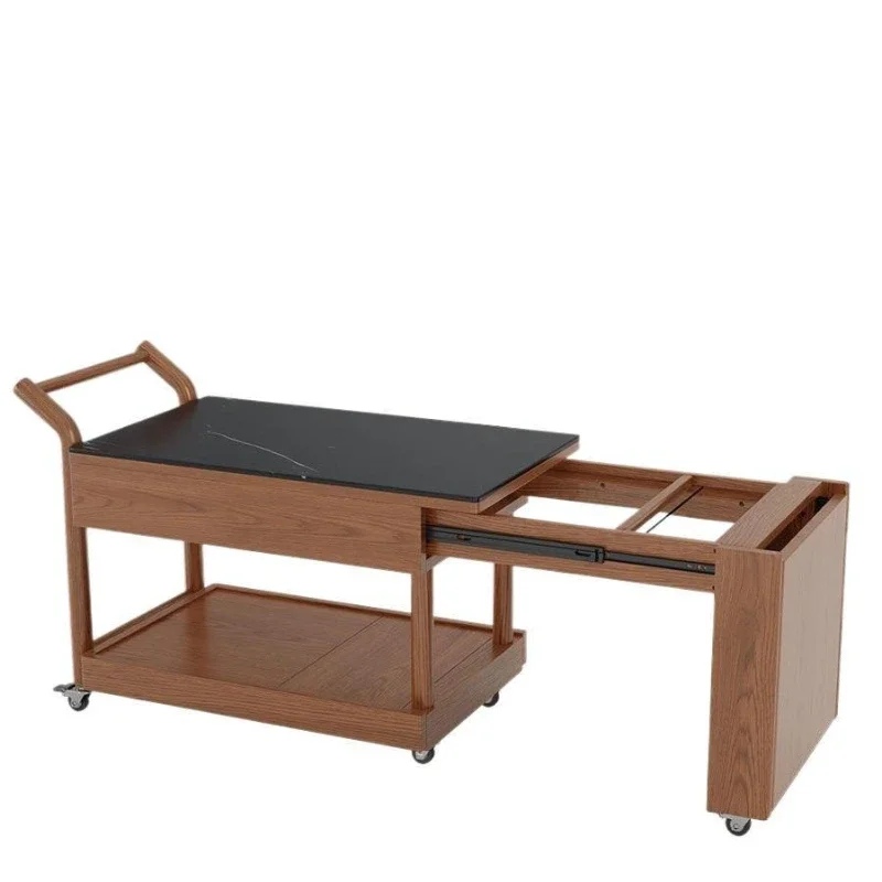 

coffee table surrounding stove tea table living room balcony retractable rock slab edge few small apartment household