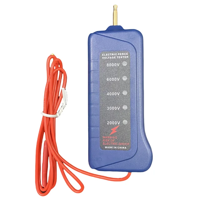 Testeur de clôture électrique 2000V-8000V, voltmètre de clôture électrique pour maison, jardin, chev
