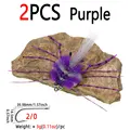 2 piezas moradas