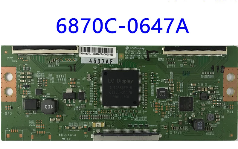 

Free shipping!! NEW 6870C-0647A T-CON board V16_43/49/55/UHD_TM120_v0.1 for 43 inch 49 inch 55 inch LG SCREEN