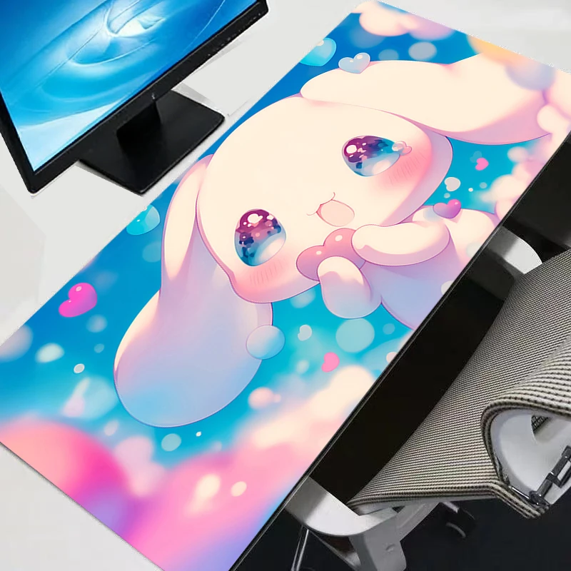 

Коврик для мыши Cinnamoroll, прочный игровой коврик для мыши, большой коврик для мыши, коврик для клавиатуры геймера, XXL коврик для ПК, настольный коврик, Tapis Souris