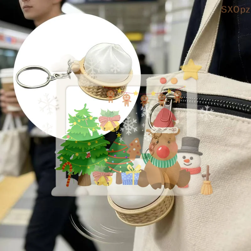 

Мягкий брелок-антистресс в форме мини-булочки для снятия стресса, медленно восстанавливающий форму, для разминания и снятия напряжения