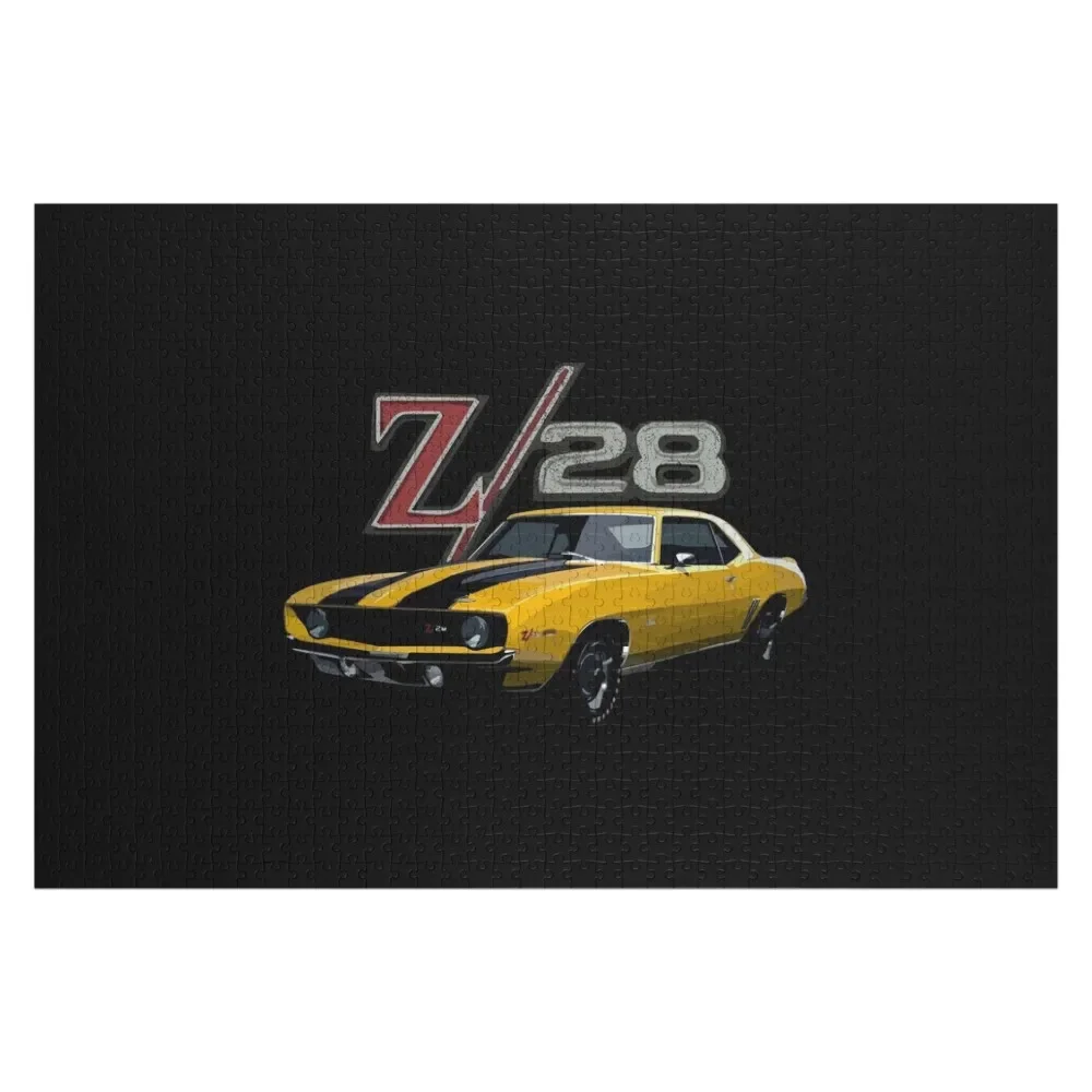 Camaro Z28 Retro 1969, puzzel, gepersonaliseerde geschenken, aangepaste cadeau, aangepaste kinderpuzzel