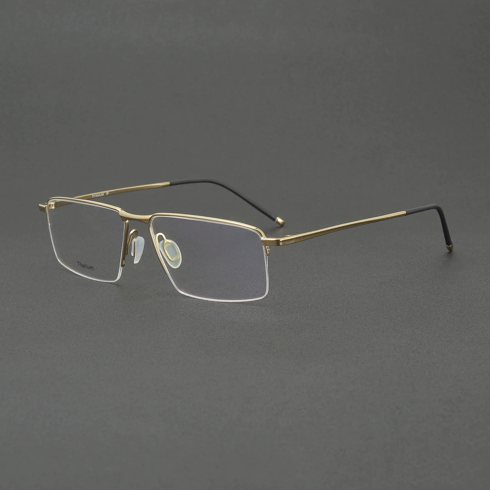 Aerodynamic Design Titanium Glasses Frames – Lightweight Durable Optical Eyewear, Minimalist Geometric RX Frames P8736
